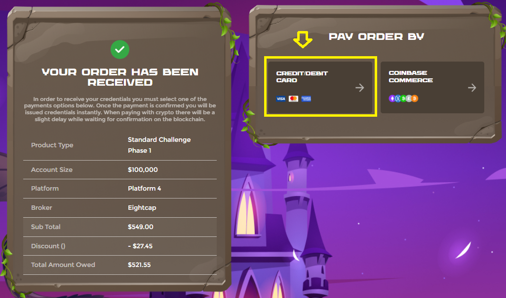 Hướng Dẫn Thanh Toán quỹ TFT bằng Thẻ Visa