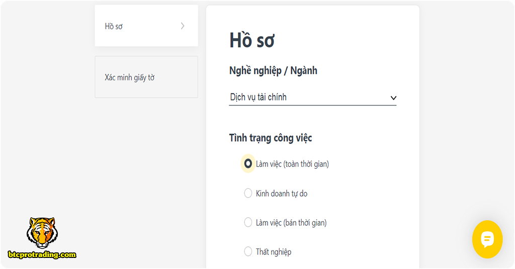 xác minh sàn exness